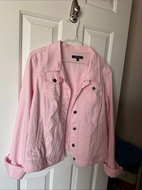 Relativity Light Pink Denim Jacket for Women